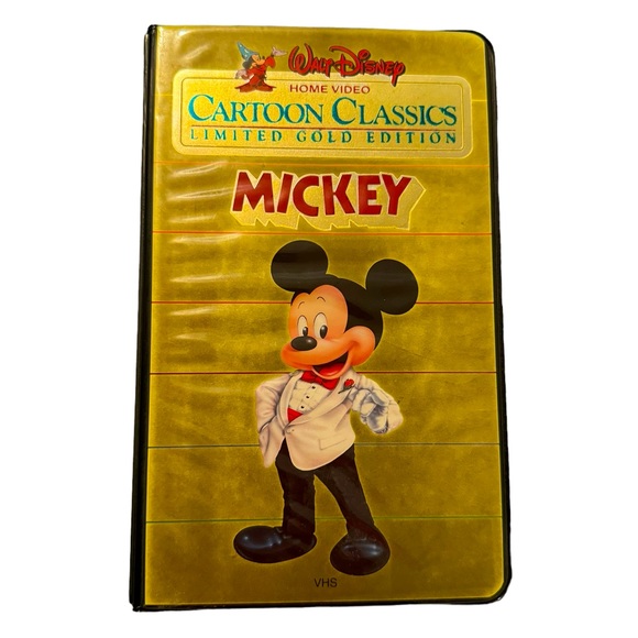 Disney’s Vintage VHS: “Mickey,” From The Cartoon Classics Limited Gold Edition. - Picture 1 of 5